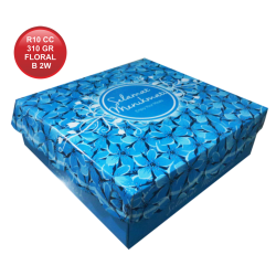 R10 CETAK COATED 310 FLORAL BIRU 2W